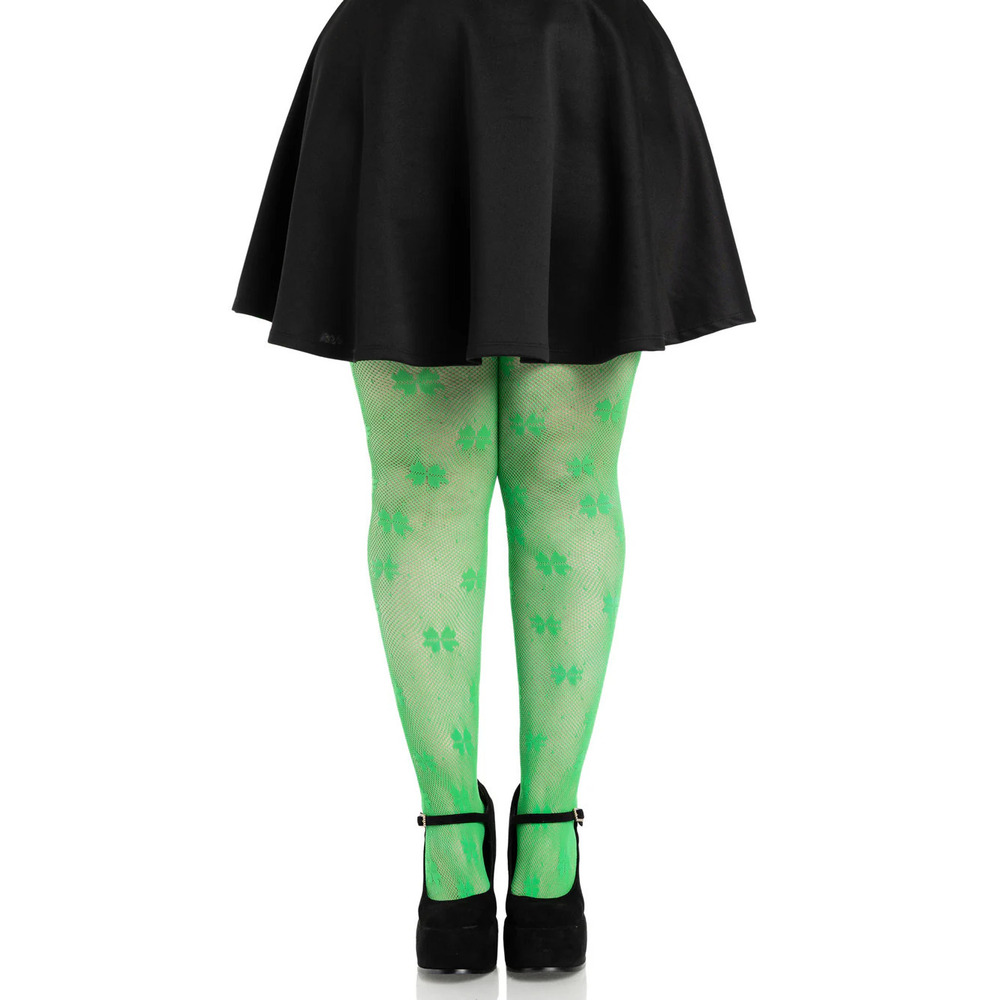 Leg Avenue - Clover Net Tights  - Green